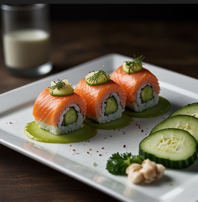 chatelaine smoked salmon roll on cucumber recipe